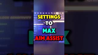BEST SETTINGS TO MAX AIM ASSIST ON CONTROLLER IN FORTNITE🔥 #fortnite