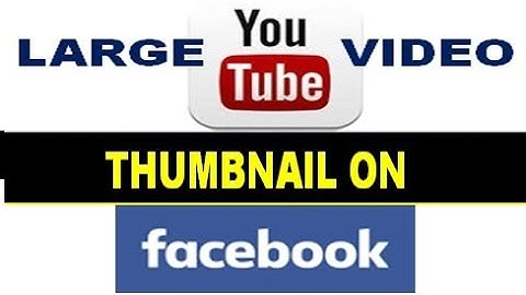 How to get large youtube videos thumbnail when shared on facebook