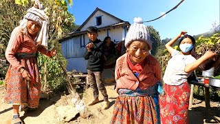 Unseen Simple Lifestyles of Very Old Woman in the Nepali Village | Nepal Village life Documentary 4k