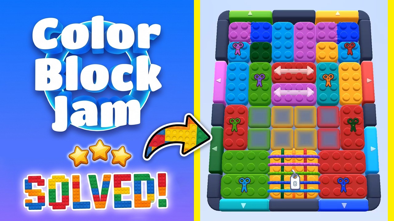 Color Block Jam Level 228 | Every Puzzle Solved! 🎯 - YouTube