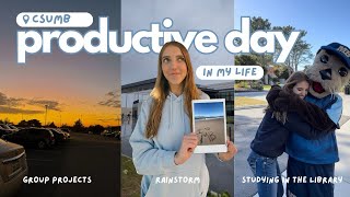 A Productive Day in My Life at CSUMB | Classes, Library Study Session, Work, & More