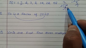 Write first four  odd multiples  of 3 | Write all the factors of 66