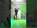 Practice session on bowling machine