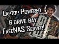 I turned an old laptop into a power efficient FreeNAS server using hot glue and duct tape!