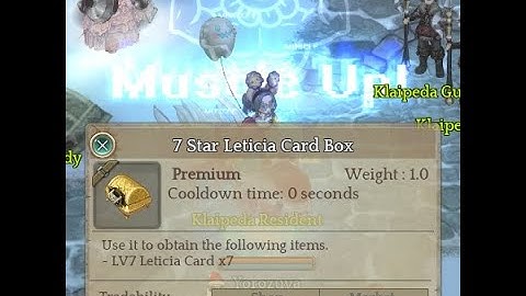 (Tree of Savior) Leticia Secret Cube: Lv. 7 Leticia Card Box ($85.86)