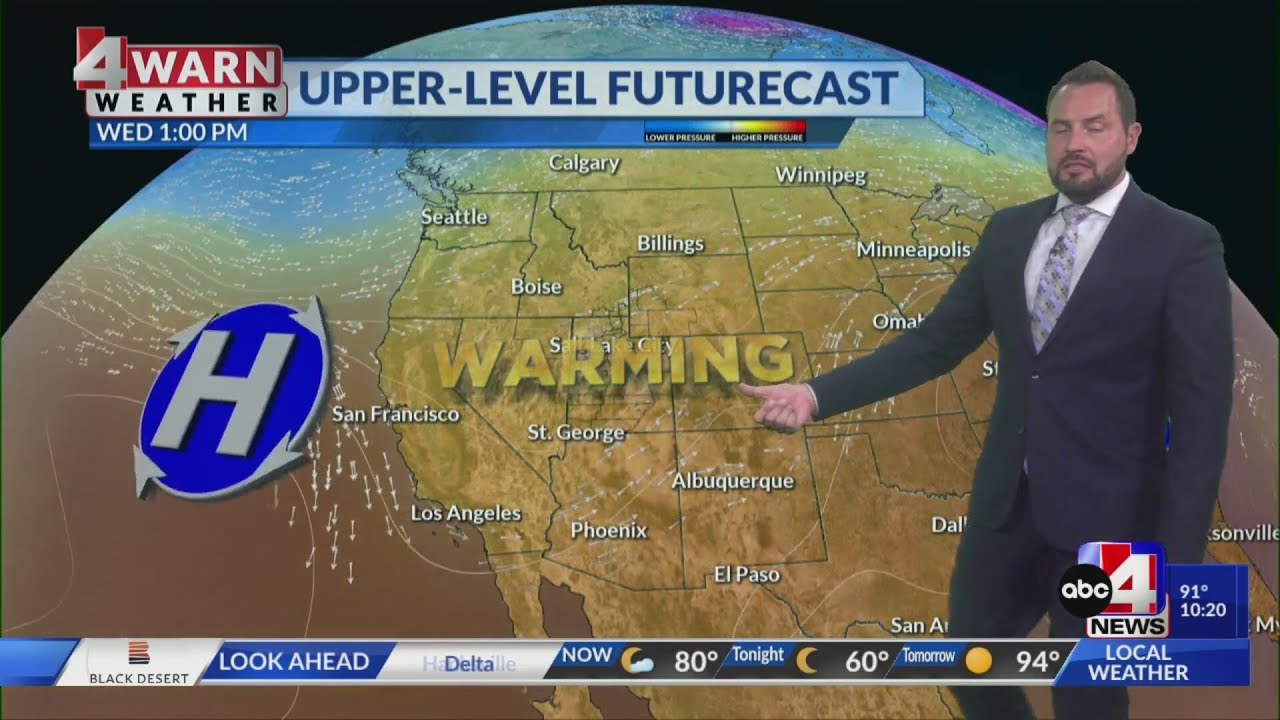 Heat hangs on Friday with strong winds and critical fire weather - YouTube