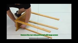 Bamboo Flip Door Shoe Bench Assembly Video
