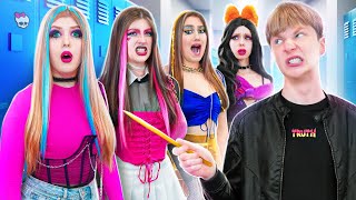 Monster High попали в самую строгую исправительную школу! Девочка монстр влюбилась в плохого парня!