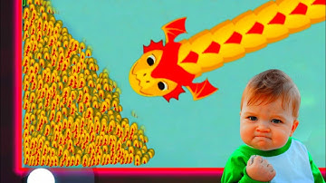 I Find Huge Score Bundle In The Map Corner! Best Epic Snakeio Gameplay #snakeio #ariyansnax