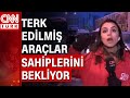 Hadımköy'de terk edilmiş araçlar nedeniyle kar esareti devam ediyor!