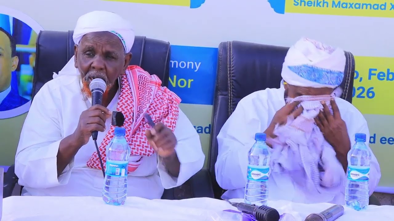 Culima Soomaaliyeed oo uu hoggaaminayay Sheekh Xuseen Cali Jabuuti ayaa goob fagaaro ah kula hadlay