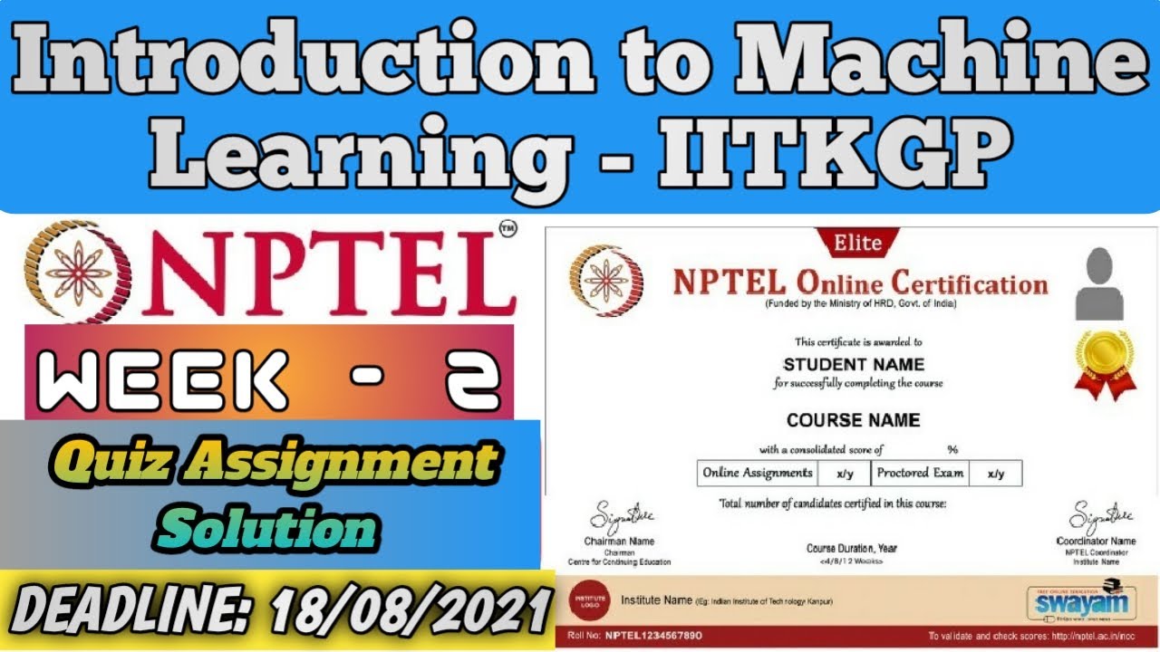 nptel machine learning assignment 2 solutions