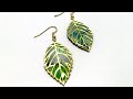 Amazing Crackled Polymer Clay Earrings Tutorial