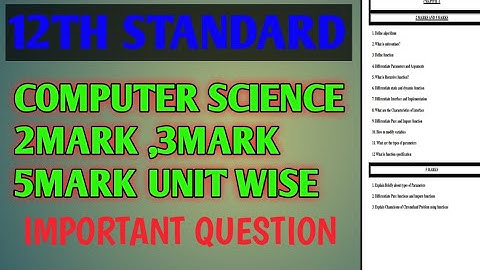 12TH COMPUTER SCIENCE IMPORTANT 2M,3M, 5M QUESTIONS 💯💯💯🔗🔗🔗👇👇👇👇👇👇👇
