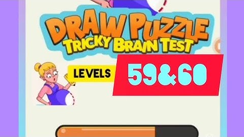 #Draw puzzle :Tricky Brain test gameplay #Level59 & #Level60