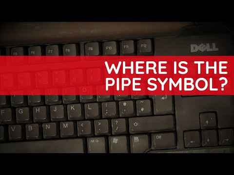 Find the pipe - how to locate the pipe symbol on a keyboard