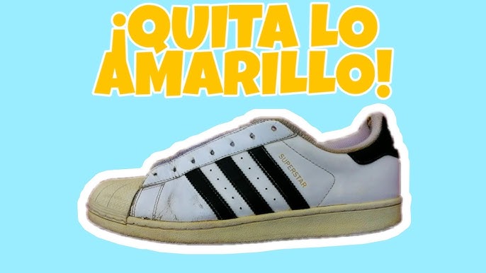 Cómo limpiar zapatillas blancas? | Blanquear Adidas Superstar FÁCIL -  YouTube