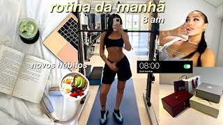 ROTINA DA MANHÃ PRODUTIVA || novos hábitos, work & recebidos ♡