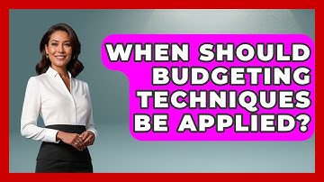 When Should Budgeting Techniques Be Applied? | The Project Manager Toolkit News