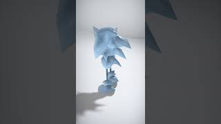 Cd Sonic Custom Rigged Character - AI Rigged 3D Character