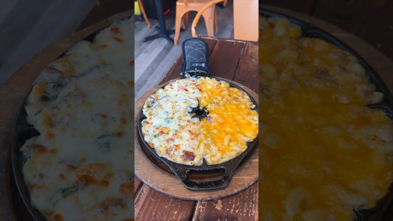 The SAMPLER MAC from Sarita’s Mac & Cheese in NYC is a cheese lover’s DREAM. 🧀😍🤤 #DEVOURPOWER