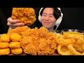 ASMR Jumbo Fried Chicken Eating Sound Mukbang 