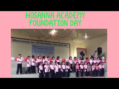 HOSANNA ACADEMY FOUNDATION DAY: Preschooler Presentation (Thea & Ekay)