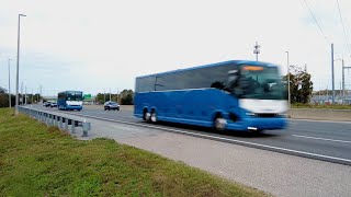 2 Hours Highway Traffic Sounds, Busy Road Ambience | Florida's Turnpike 4K