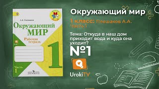 Задание 1 Откуда в наш дом приходит вода...? - Окружающий мир 1 класс (Плешаков А.А.) 1 часть Задание 1 Откуда в наш дом приходит вода...? - Окружающий мир 1 класс (Плешаков А.А.) 1 часть