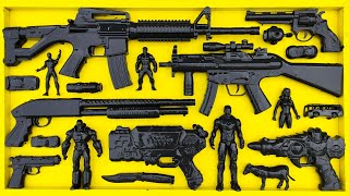 Cleans Assault Rifle, Shotgun, AK47, Sniper Rifles, Glock Pistol, Nerf gun, Spider-Man, Revolver 17