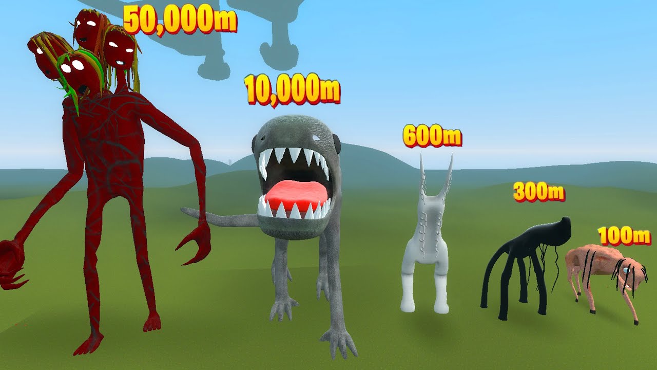 SIZE COMPARISON ALL NEW TREVOR HENDERSON CREATURES I MEGAPHONE ...