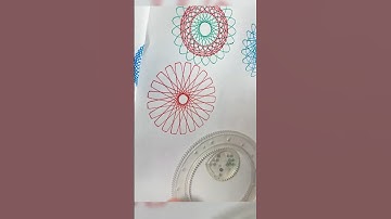 Spirograph ruler design ASMR Satisfying #shorts #ytshorts #spirograph