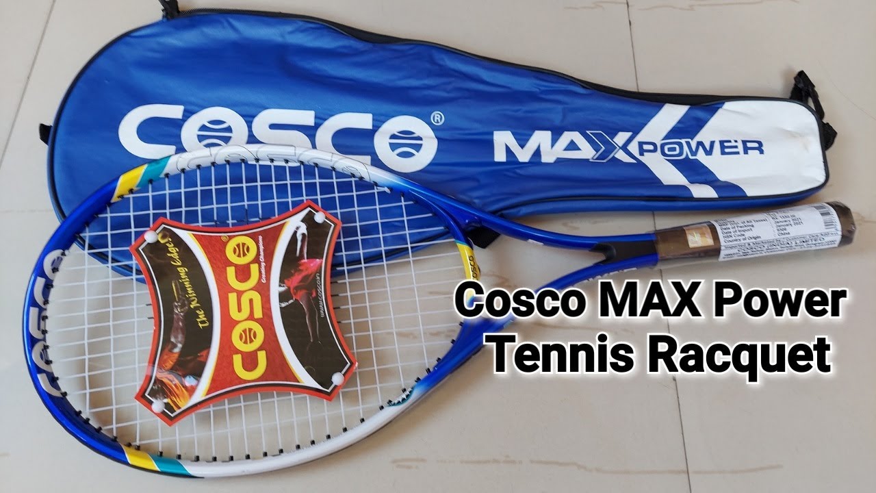 Cosco Max Power Aluminium Tennis Racquet Unboxing and Review