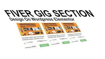 How to Create a Stunning Fiverr Gig Section on WordPress Elementor @pixelsicker