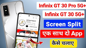 How to enable screen split in infinix gt 30 pro 5g plus | infinix gt 30 pro screen split settings 