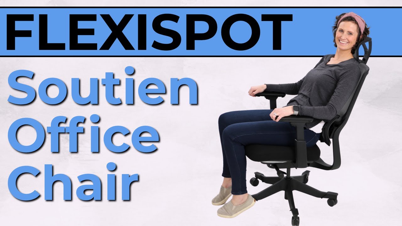 FlexiSpot Soutien Ergonomic Office Desk Chair Grey