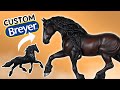 Making a custom breyer friesian horse