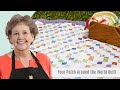 How to make a four patch around the world quilt  free quilting tutorial