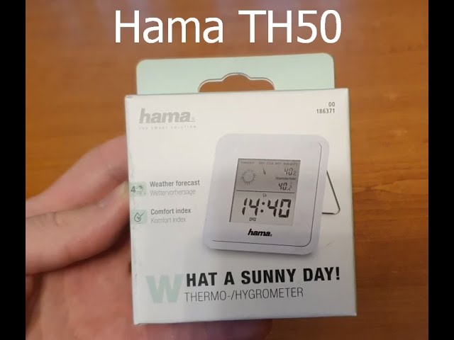 Hama TH50 thermometer / - unboxing and YouTube review hygrometer