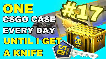 OPENING my first CSGO KNIFE (Day #17)