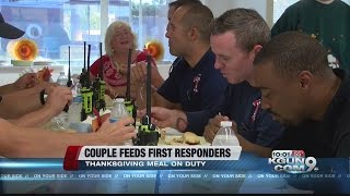 Police mom feeds first responders on Thanksgiving
