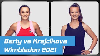 Ashleigh Barty vs Barbora Krejcikova - Wimbledon Live Scores
