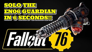 Fallout 76 - Crazy OP 6 Second Gauss Mini Gun Build!! (Ghoul)
