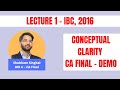 Try करके देखो -  कभी सोचा था IBC, 2016 इतना practical है? DEMO LECTURE CA FINAL MAY/NOV 22 |