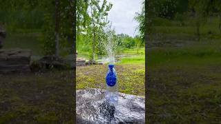 Title: &quot;Holiday Fun: Create a Delightful Fountain with Mineral Water Bottles&quot;#HolidayCrafts