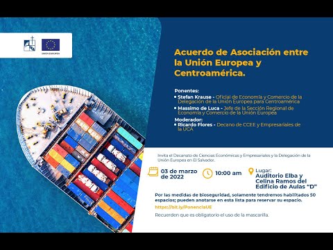 Ponencia sobre el acuerdo de asociación entre la Unión Europea y Centroamérica