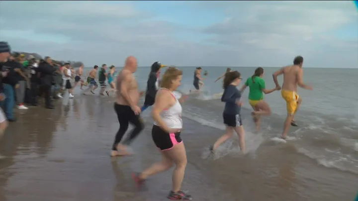 Polar Plunge draws brave crowd at Bradford Beach