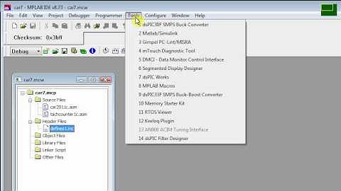 Building The Project in MPLAB IDE
