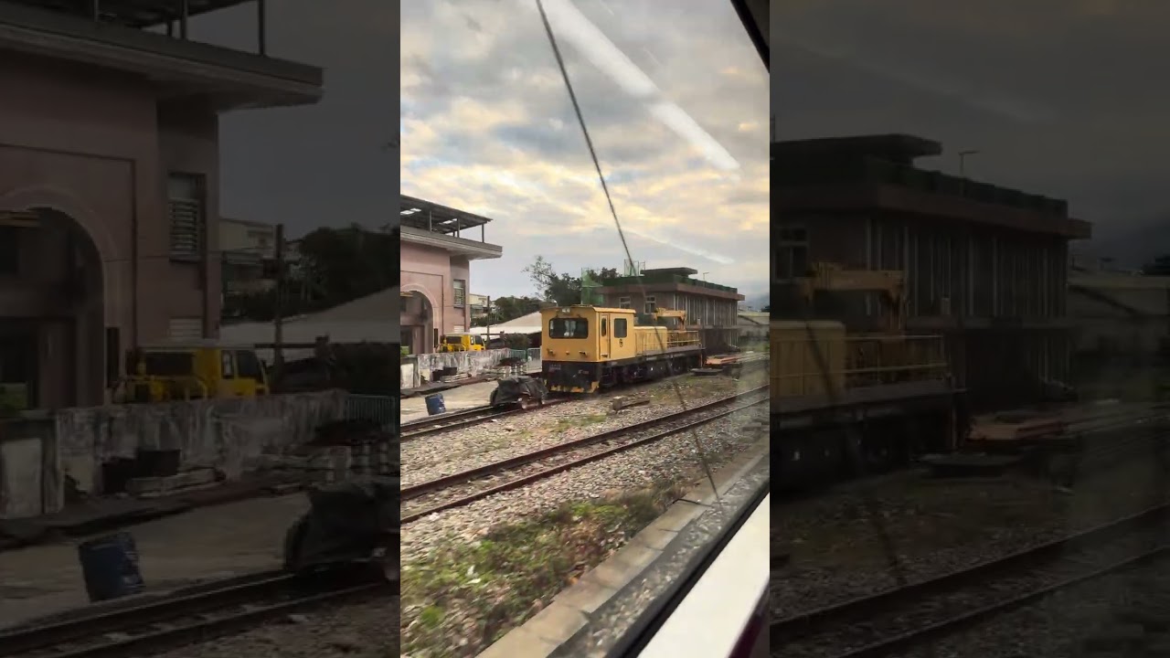 (DR3100型6節)424次自強號池上站開車(交會4031次區間快車(EMC525)) 