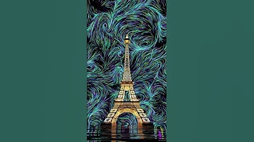 [Blender Media Art] Eiffel tower with star trail